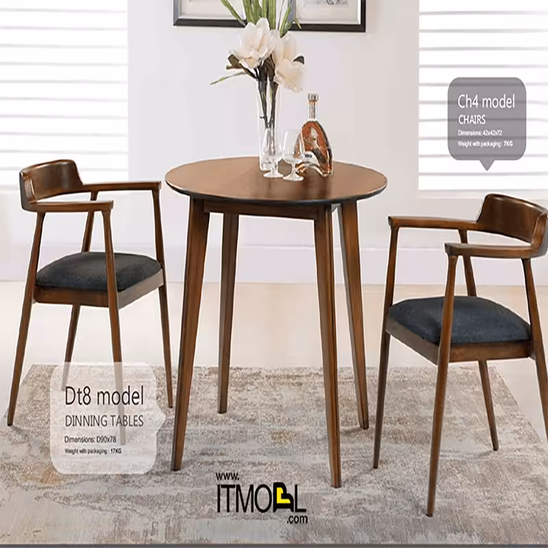 میز ناهارخوری مدل یک تکه 8 نفره DT7 - با 2 سال ضمانت