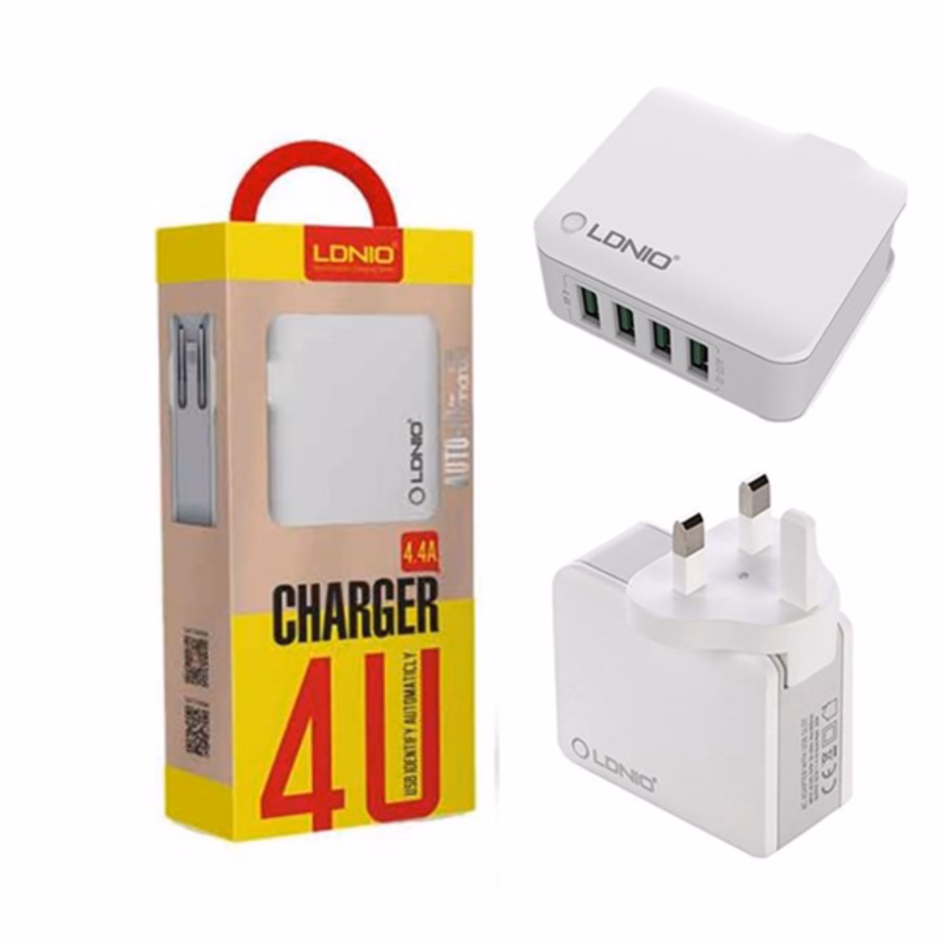 شارژر خانگی 4 پورت الدینیو Ldnio A4403 4U Charger