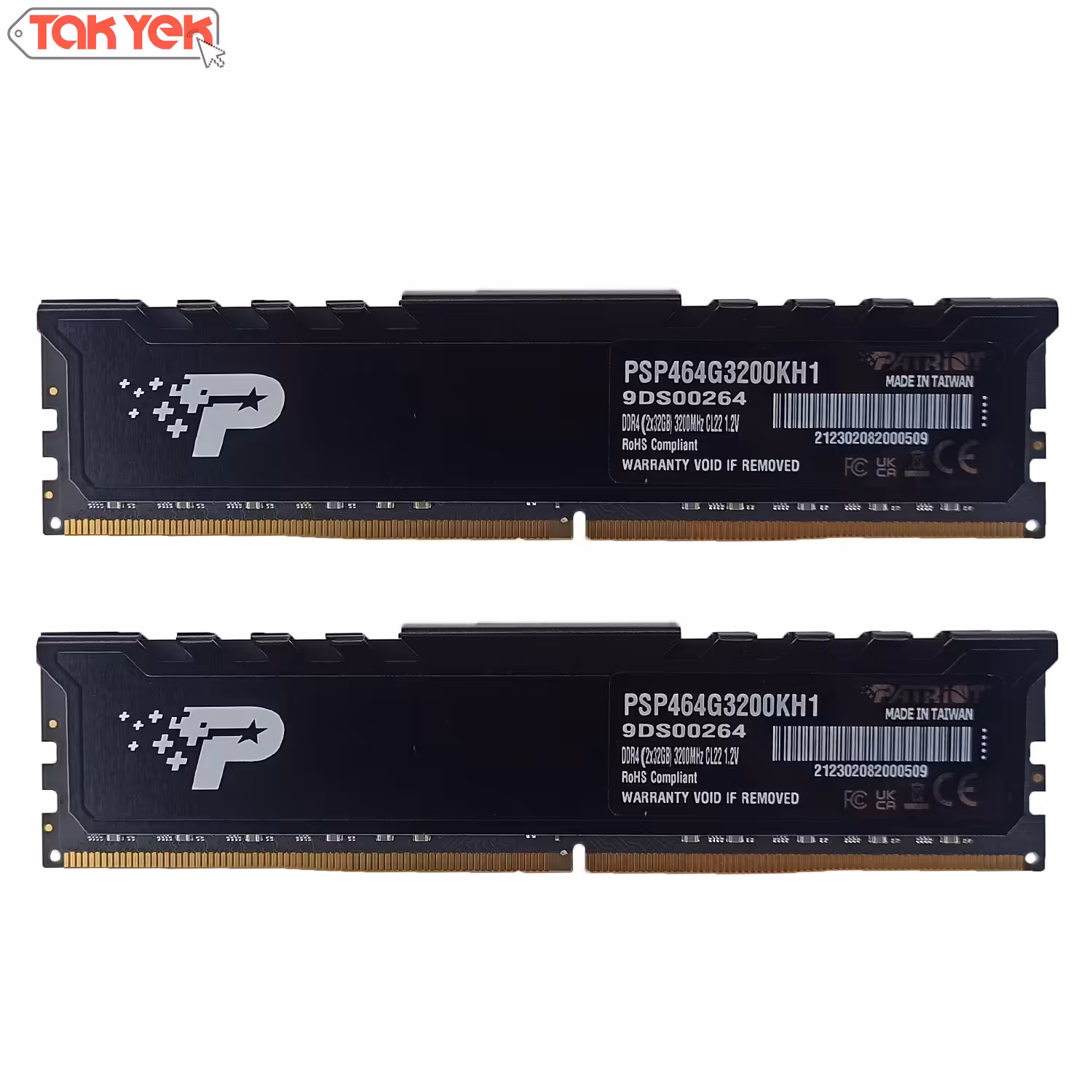رم کامپیوتر PATRIOT 64GB (2x32GB) DDR4  3200