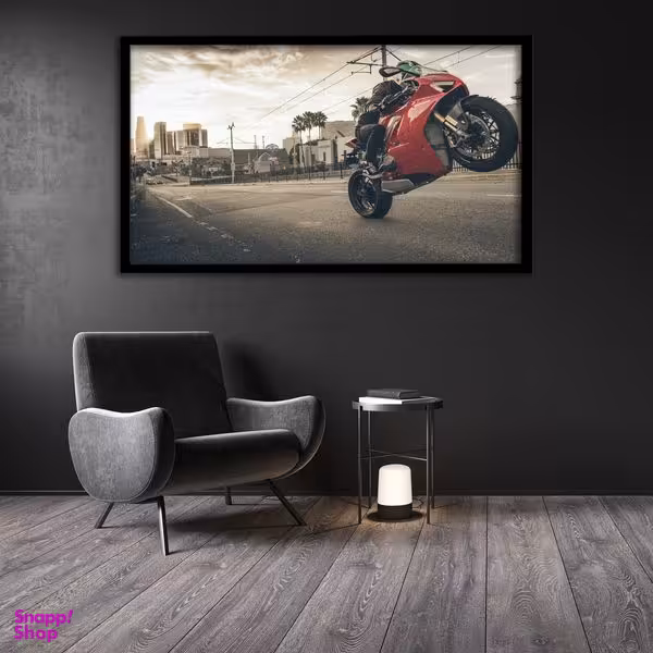 تابلو نوری بکلیت طرح موتور سیکلت مدل لایت باکسی کد -B27