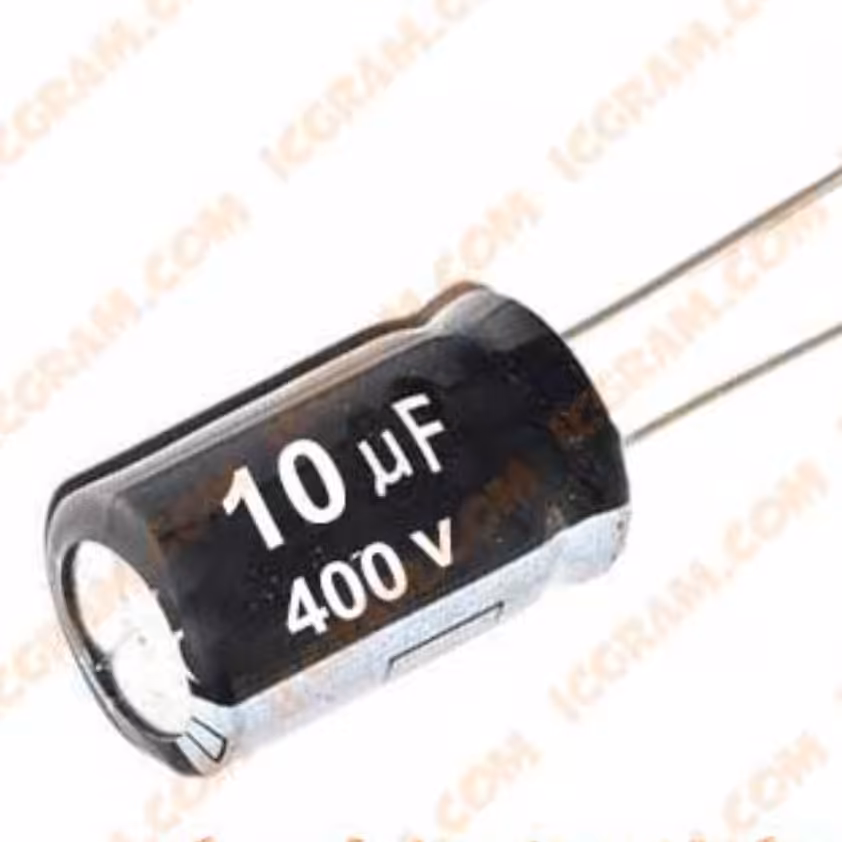 خازن 10 میکروفاراد 400ولت (پس کرایه)