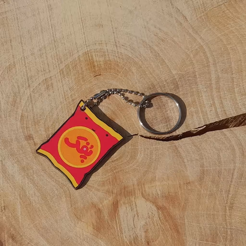 جاکلیدی چوبی طرح پفک 