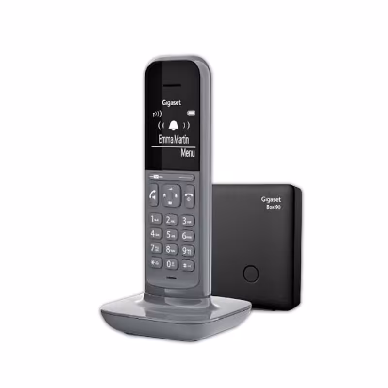  گوشی تلفن بی سیم گیگاست مدل CL390- رنگ خاکستری