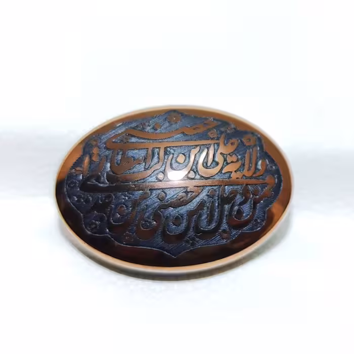 نگین از جنس حدید خطی اصل       