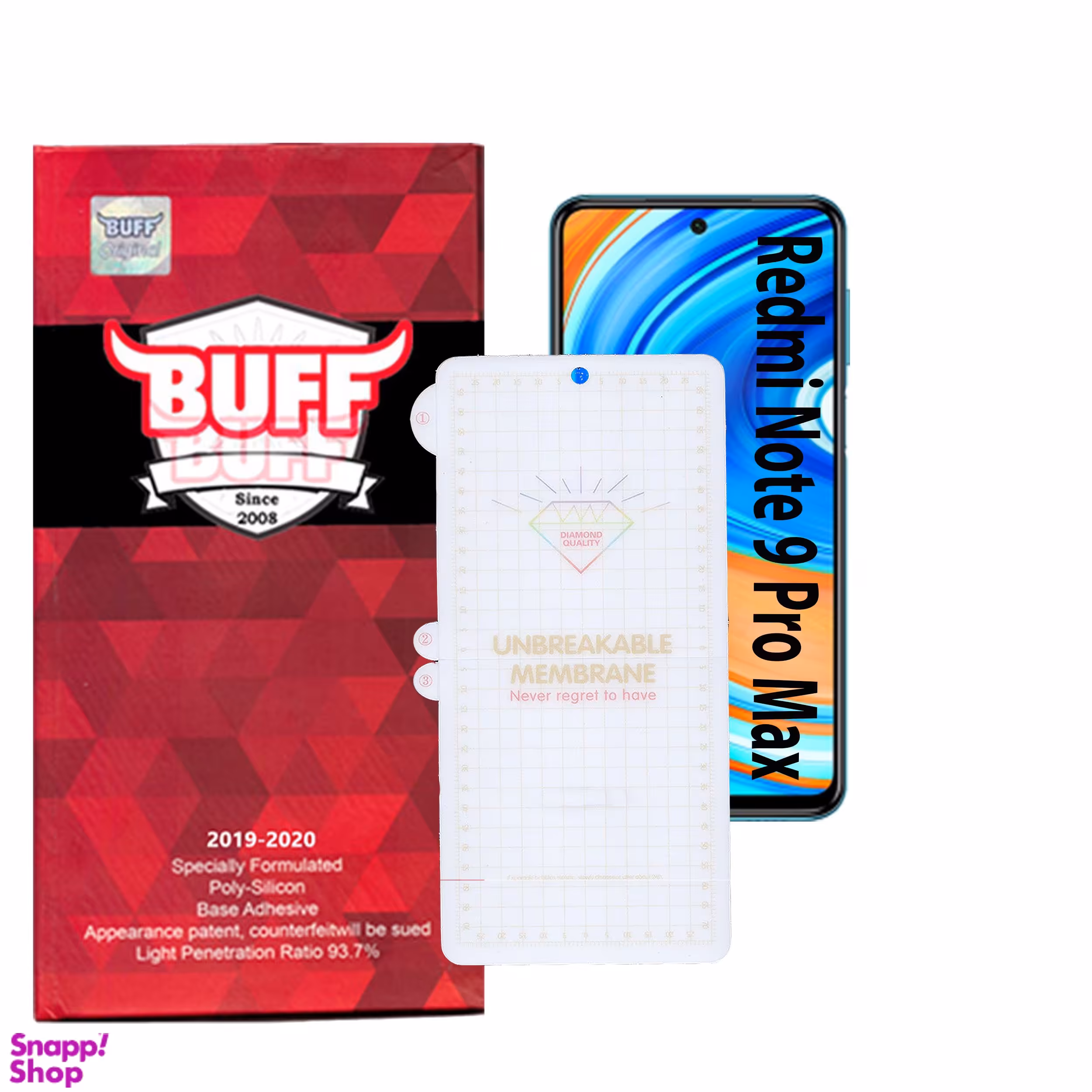 محافظ صفحه نمایش بوف مدل Hg01 مناسب برای گوشی موبایل شیایومی Redmi Note 9 Pro Max