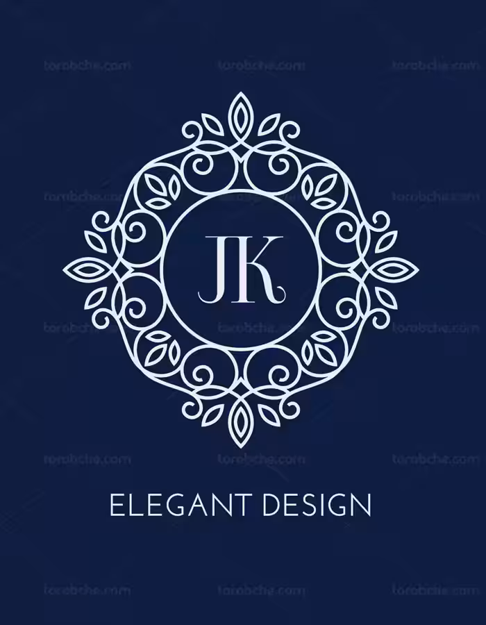 وکتور طرح لوگوی مونوگرام لاکچری شماره 20 - گرافیک با طعم تربچه