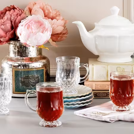 فنجان کمر باریک مادام کوکو مدل 012139-Miquel بسته 4 عددی