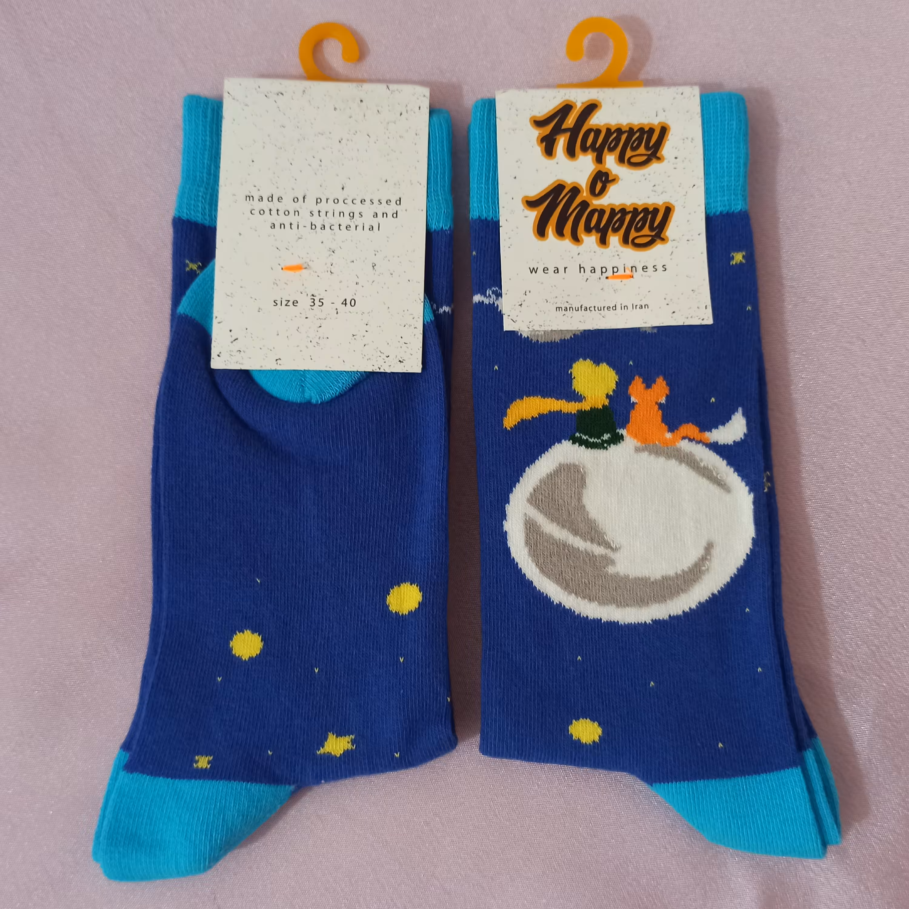 جوراب نیم ساق طرح شازده کوچولو