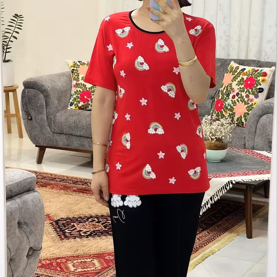 تیشرت و شلوارک  رنگین کمون