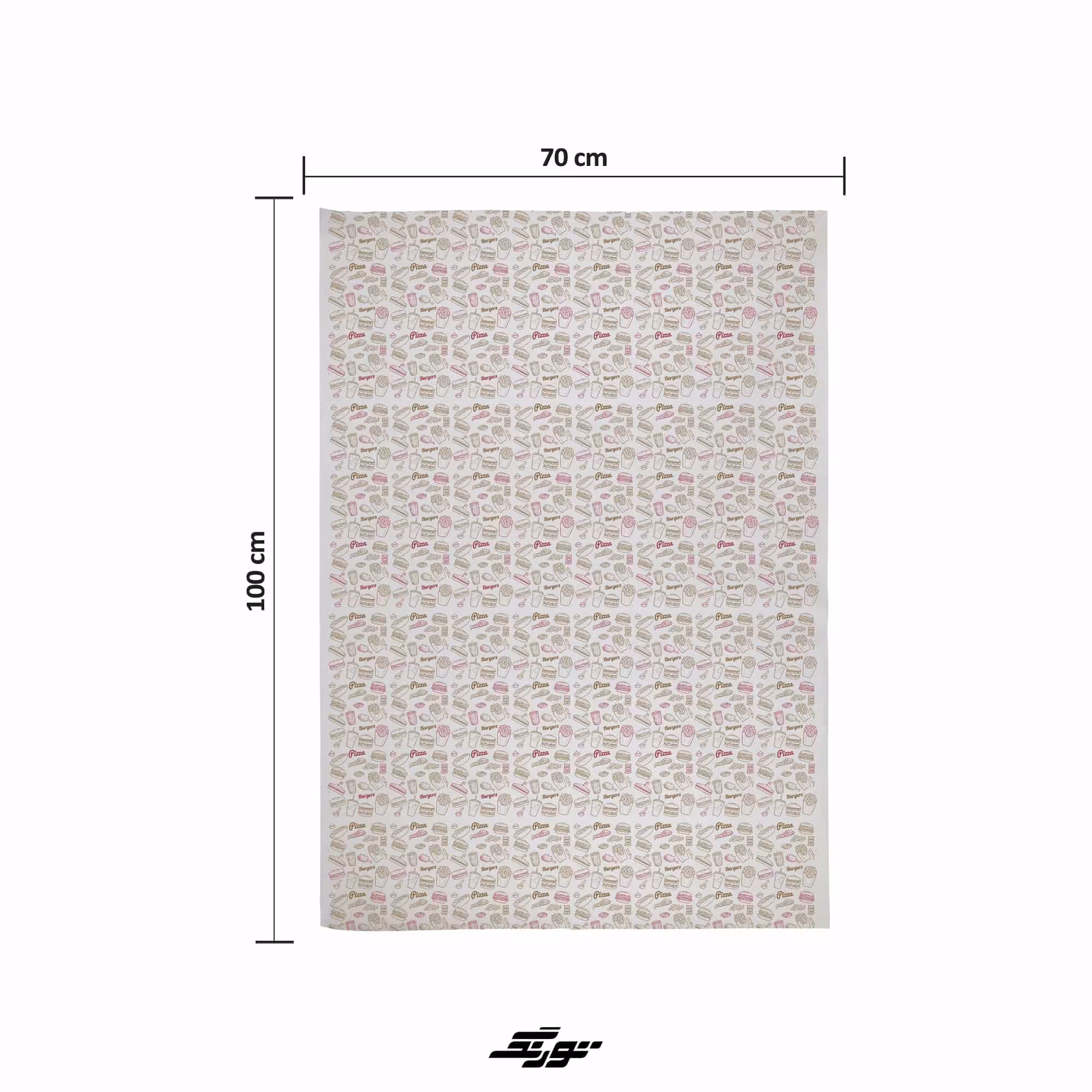 کاغذ کاهی 100x70 (چاپ شده) بسته یک کیلویی