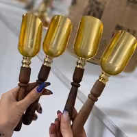 قاشق اجیل خوری دسته چوبی سایز 23 سانت