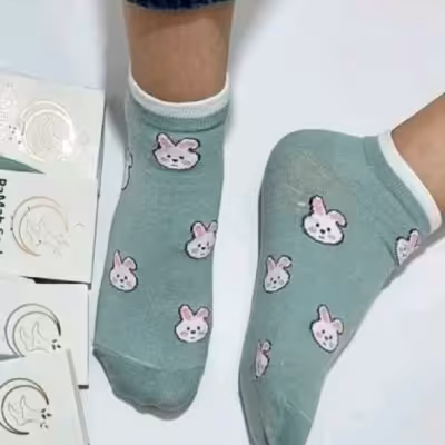 جوراب مچی طرح خرگوش
