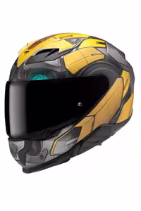 کلاه کاسکت موتورسیکلت قهوه‌ای F71 ایمنی BOMBLEBEE HASBRO MC3SF HJC