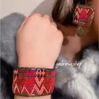 سوزن دوزی بلوچ ،ست گوشواره و دستبند طرح جوک