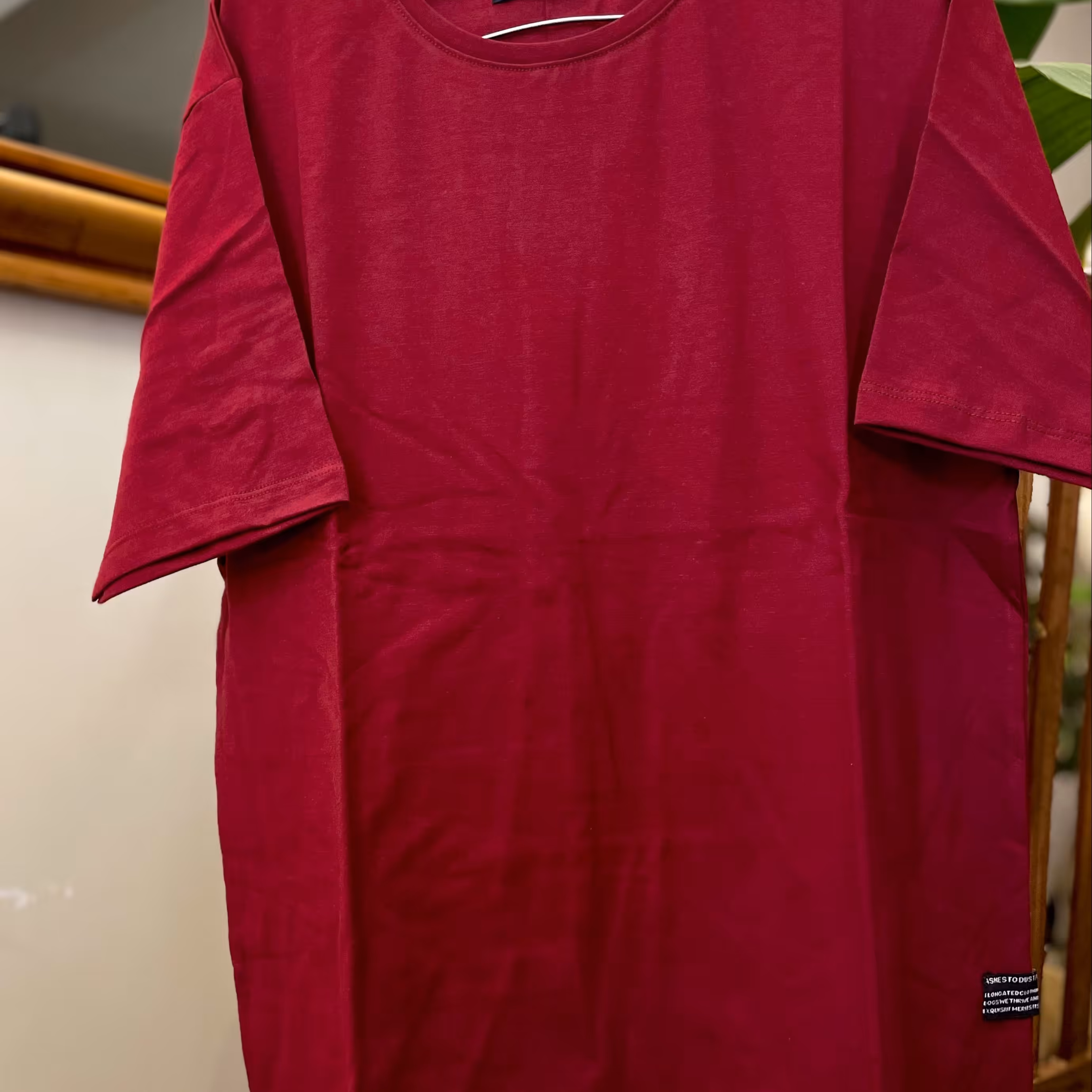 تیشرت پایین هلالی پنبه