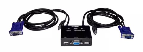 قیمت و مشخصات سوییچ 2 پورت D-LINK KVM مدل KVM-221