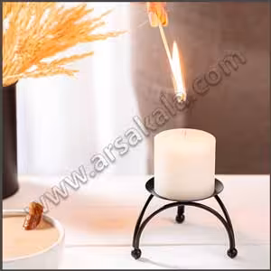 جا شمعی فلزی 3 پایه