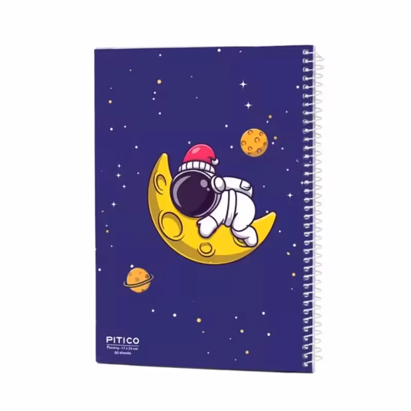 دفتر نقاشی 60 برگ طرح فضانورد کد 6