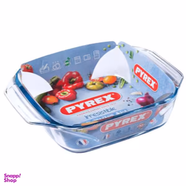 ظرف پخت پیرکس مدل مربع کد 400