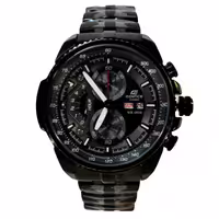 CASIO Edifice EF-558 ژاپن ادیفایس 4 موتوره کرنوگراف دو تقویم فول استیل کیفیت AAA