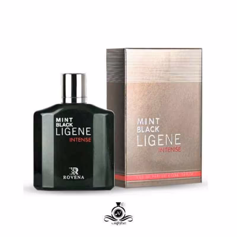 ادکلن مردانه مینت بلک لیجن اینتنس روونا ROVENA Mint Black Ligene Intense