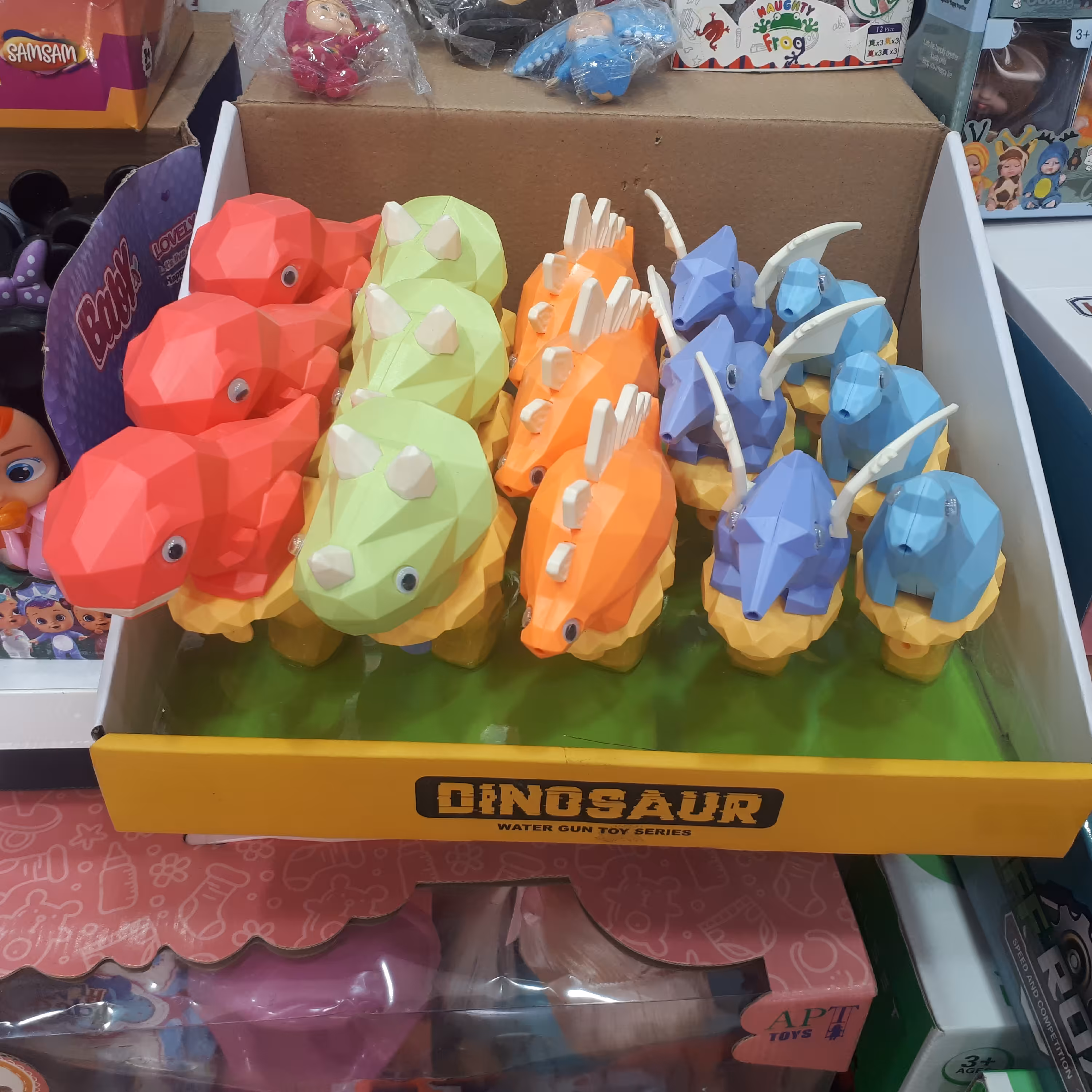 تفنگ آبپاش عروسکی دایناسور 