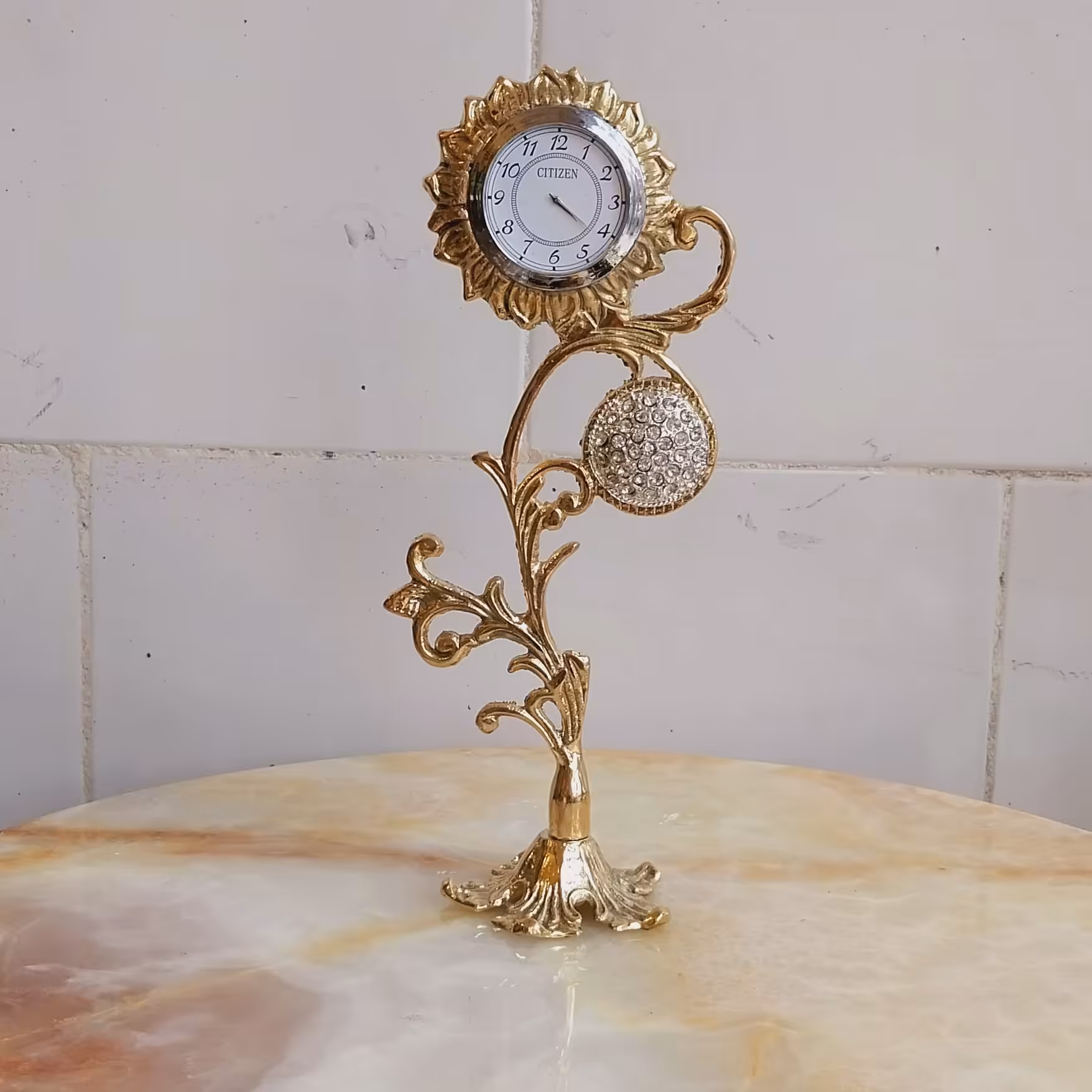 ساعت برنز رومیزی