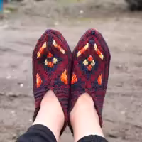 جوراب سنتی بافت خانوادگی دخترانه زنانه ‌مردانه مناسب کادو با ارسال رایگان