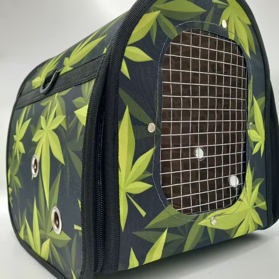 کیف حیوان خانگی پنجره ای سایز بزرگ طرح برگ هزینه ارسال درب منزل