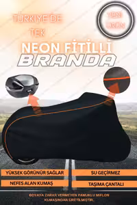 چادر موتورسیکلت نارنجی WICK YAMAHA X MAX 400 TECH MOTORCYCLE TARGET سازگار سیاه AutoEN