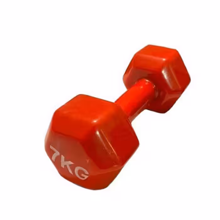 دمبل ایروبیک روکش‌دار 7 کیلوگرمی بسته دو عددی