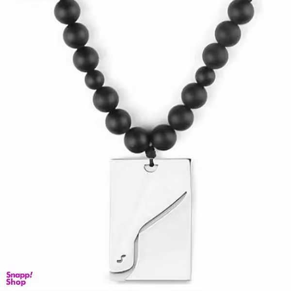 گردنبند نقره ترمه مدل حرف ک