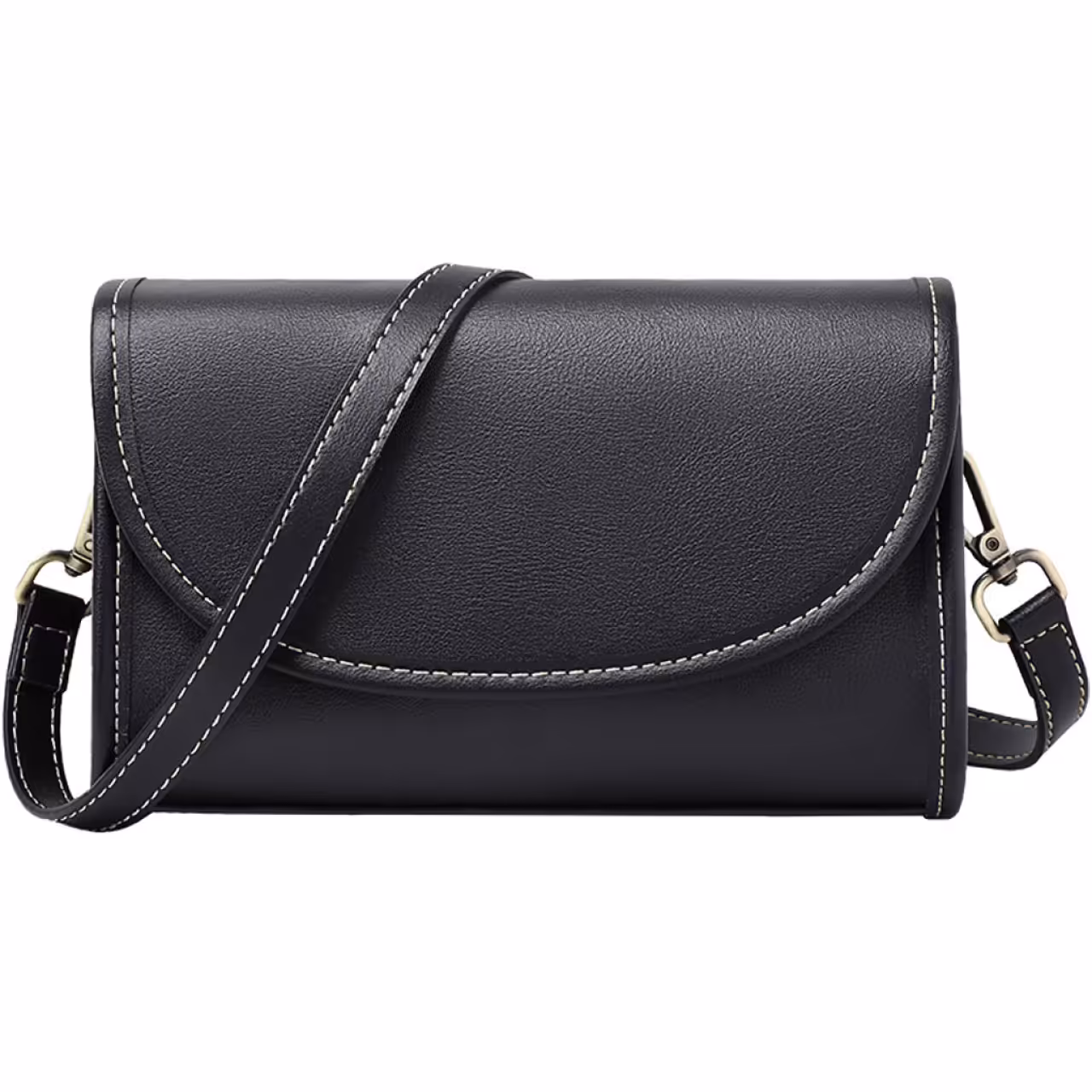 کیف دوشی و کراس بادی زنانه چرم با طراحی ساده women's crossbody bags 2023 new style genuine leather V90183