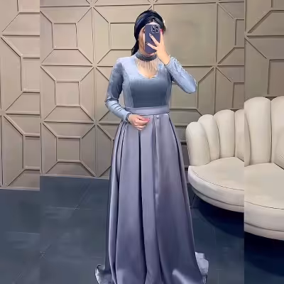 پیراهن شب زنانه مخمل مدل پیراهن ماکسی مخمل
