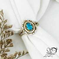 انگشتر طلاروس طرح توپاز کد 14546