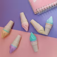 ماژیک فسفری هایلایت طرح بستنی 