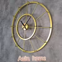 ساعت مدرن دیواری H106 فلزی با رنگ کوره ای استاتیک با سفارش سازی اندازه و رنگ