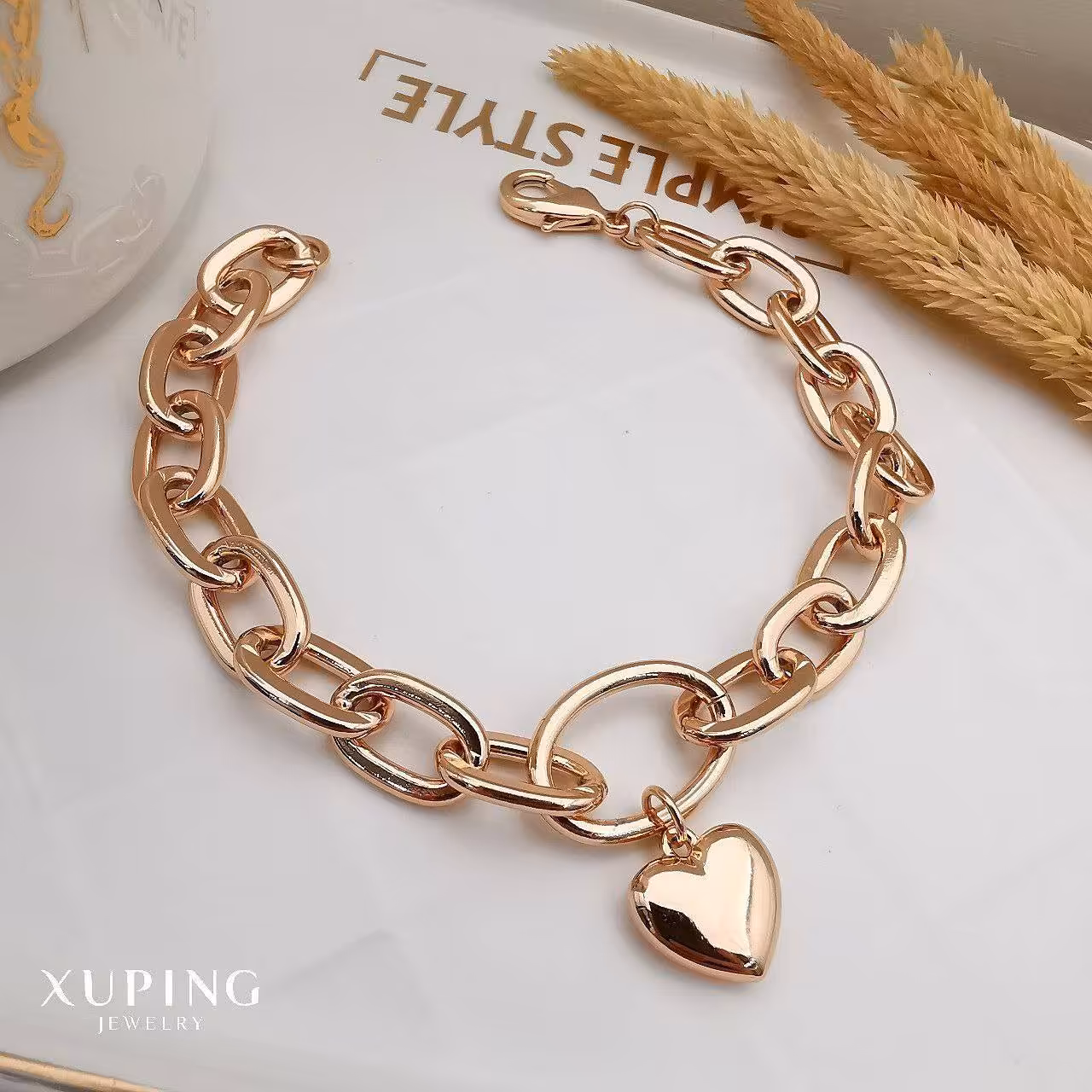 دستبند آویز قلب ژوپینگ 