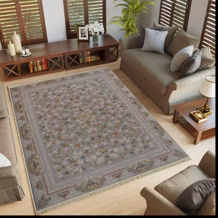 فرش ماشینی 700 شانه تراکم 2550 طرح گیلدا فیلی - 6 متری - ارسال پس کرایه