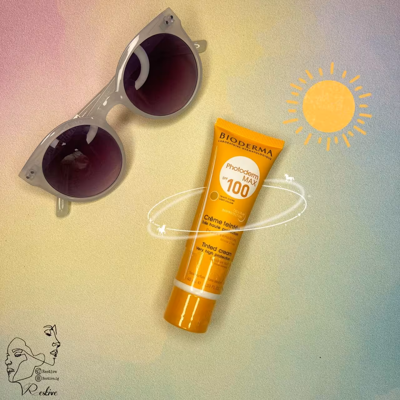 کرم ضد افتاب  ضد اب و عرق با spf 100  (برند bioderma )