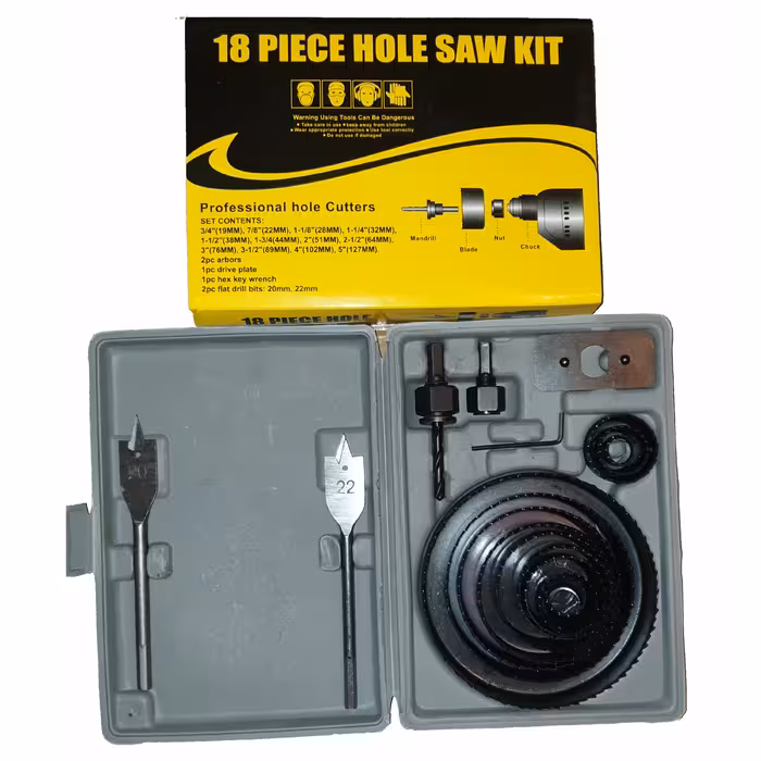 مجموعه 18 عددی گردبر   ( 18 پارچه واقعی سایز های  19 تا 127 میلیمتر)