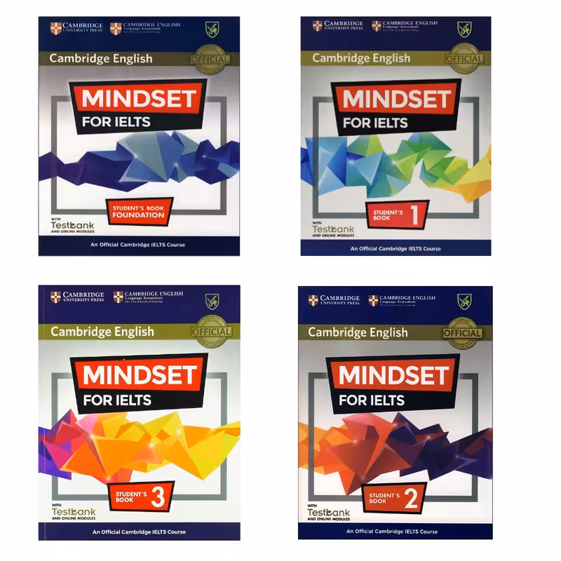 کتاب Cambridge English Mindset For IELTS اثر جمعی از نویسندگان انتشارات جنگل 4 جلدی