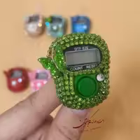 صلوات شمار مجلسی نگین دار سبز  و پروانه گلابتون