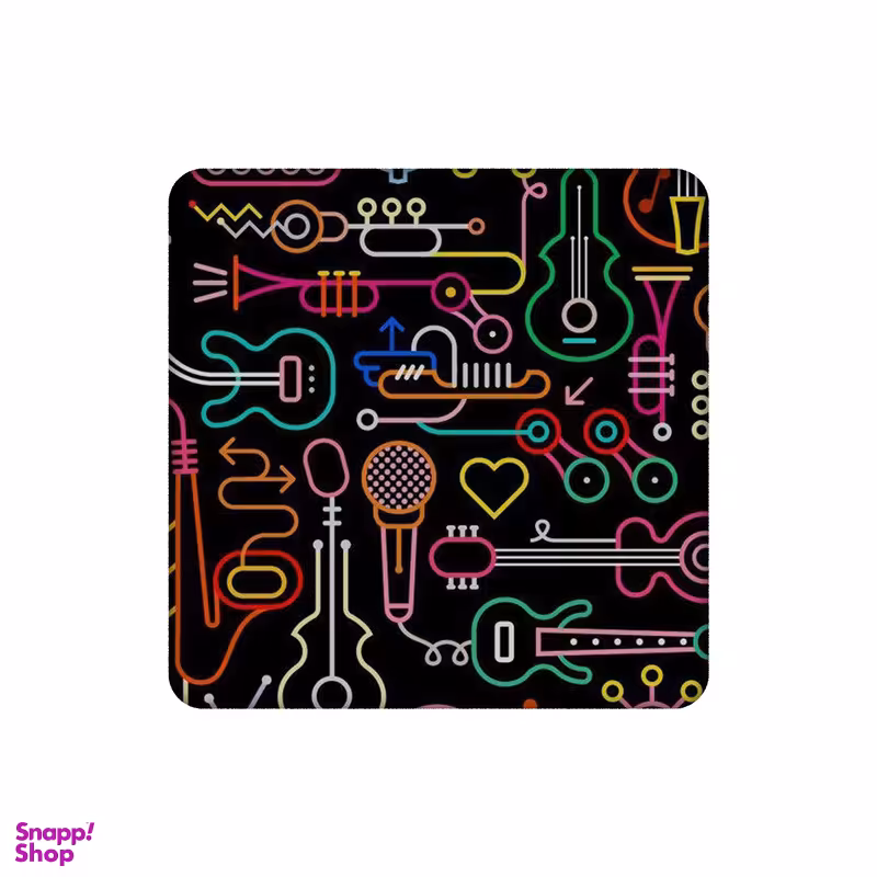 زیر لیوانی طرح وسایل موسیقی کد 3712666