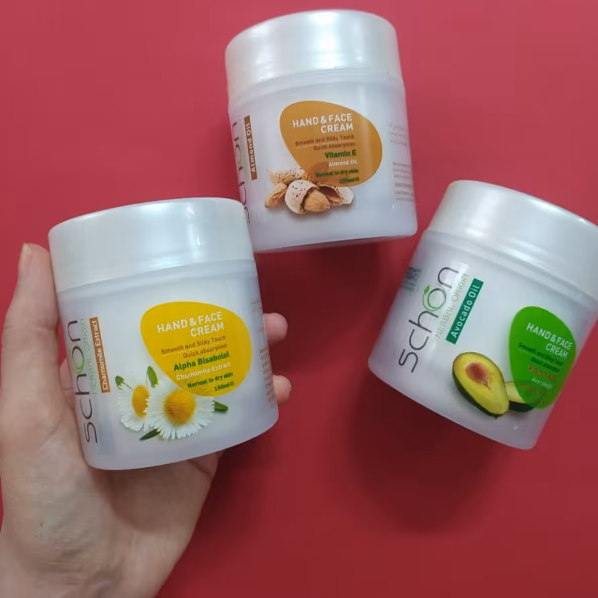 کرم مرطوب کننده دست و صورت  شون در سه رایحه 