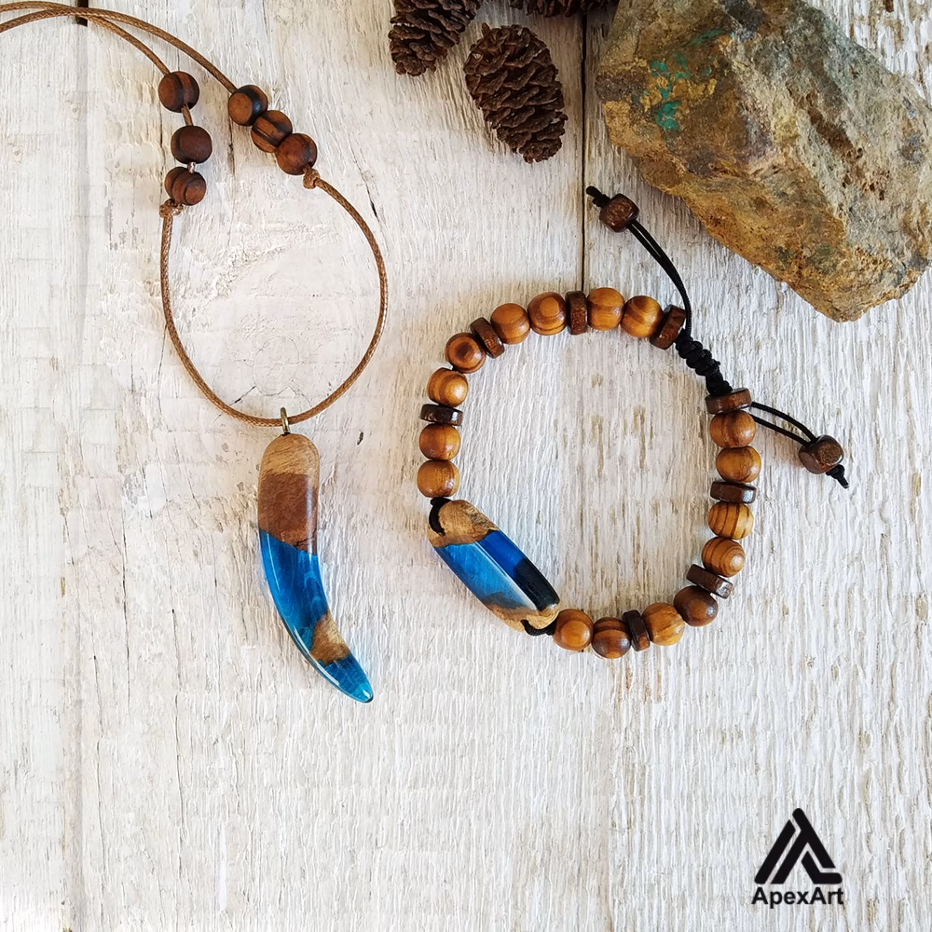 ست گردنبند و دستبند طرح عاج فیل