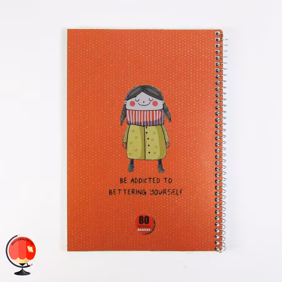 دفتر مشق 80 برگ سیمی طرح سرمایی آپادانا