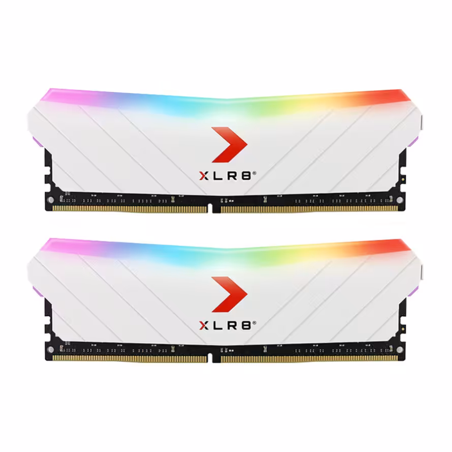 رم پی ان وای XLR8 Gaming EPIC-X RGB 16GB 8GBx2 3200MHz CL16 White