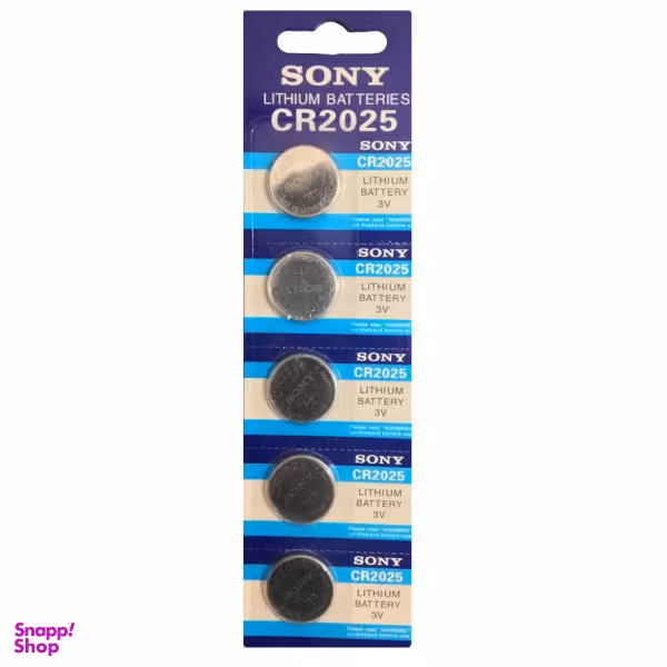 باتری سکه ای سونی (Sony) مدل 2025 بسته 5 عددی