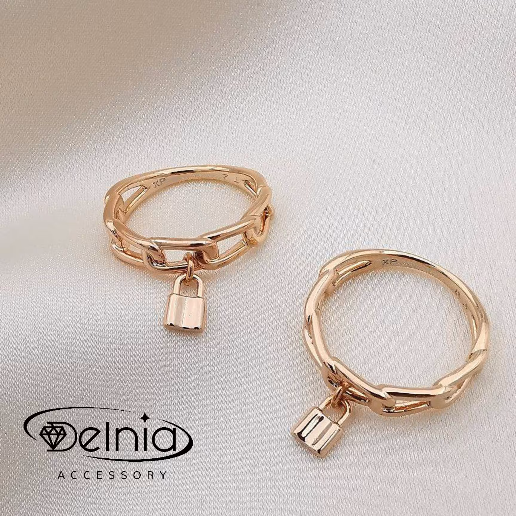 انگشتر قفل دار برند ژوپینگ رنگش ثابته و جوان پسند